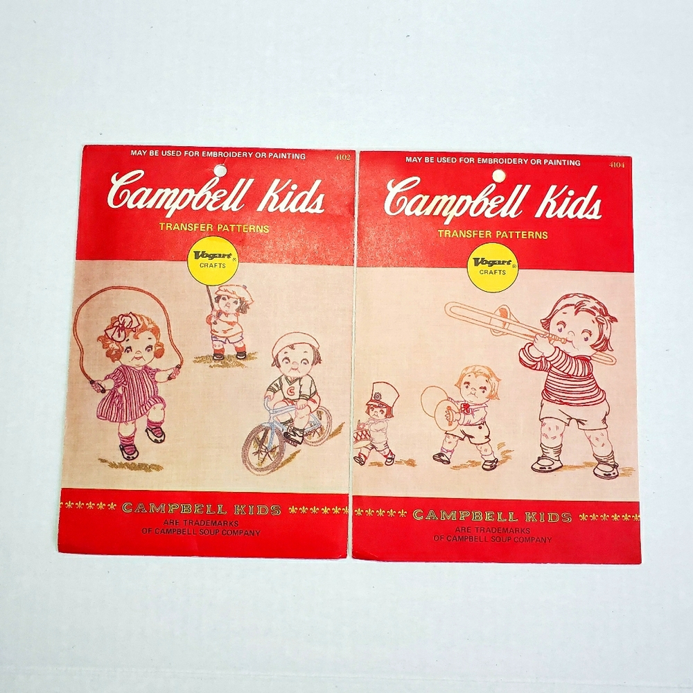 Vtg Vogart Crafts Campbell Kids transfer patterns - Picture 1 of 2